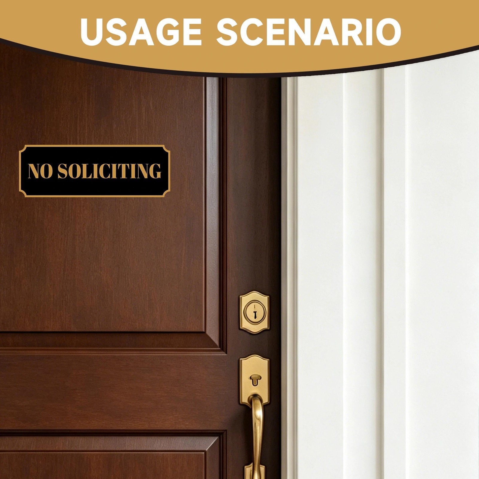 Door,Self-adhesive Durable | Vintage Do Not Knock or Ring Doorbell, No
