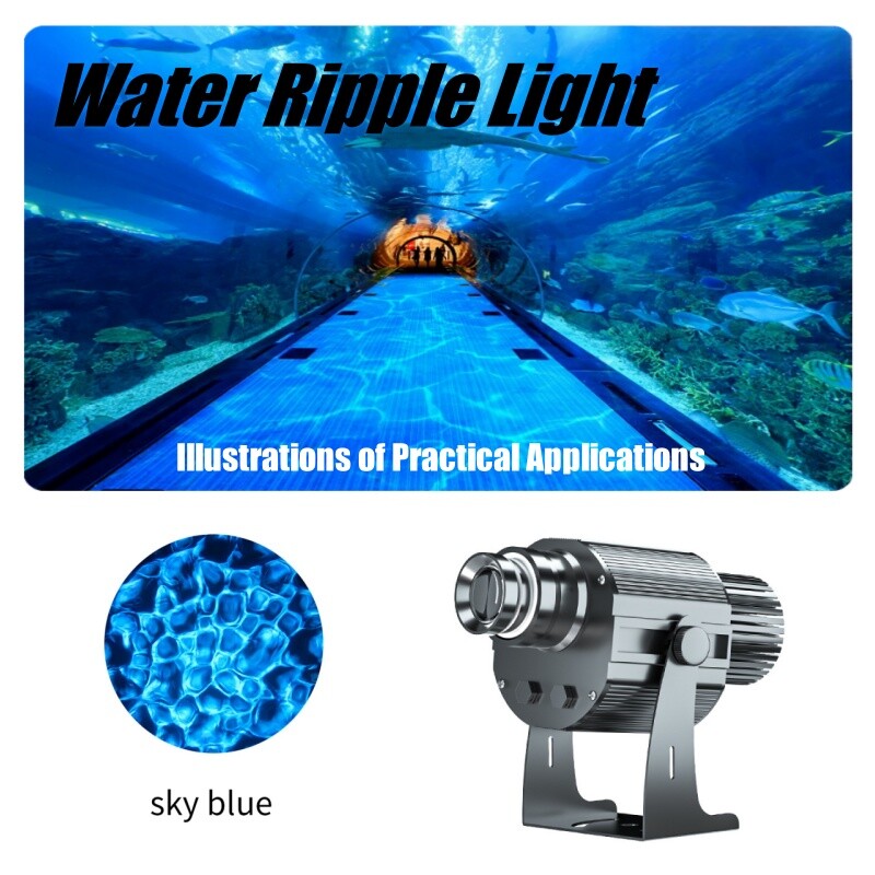 40W-1500W Waterproof Outdoor Water Wave Ripple Ocean Effect GOBO Projector Light