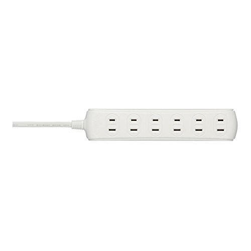 Buffalo BUFFALO 2-pin power strip 6 outlets standard 1m white BSTAPST2610WHfrom