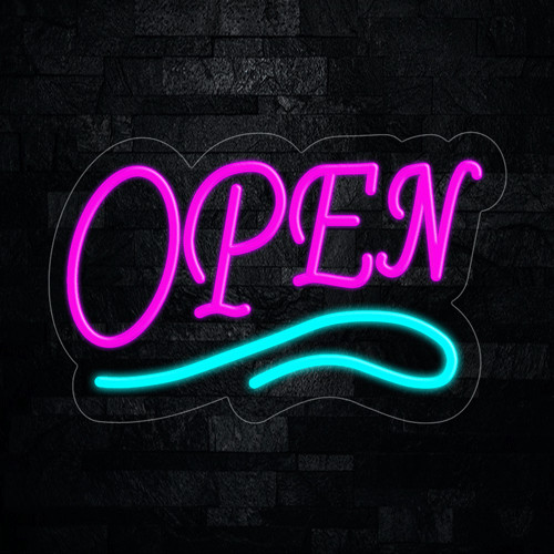 Open LED Neon Sign 22″L x 14″H #30002PA