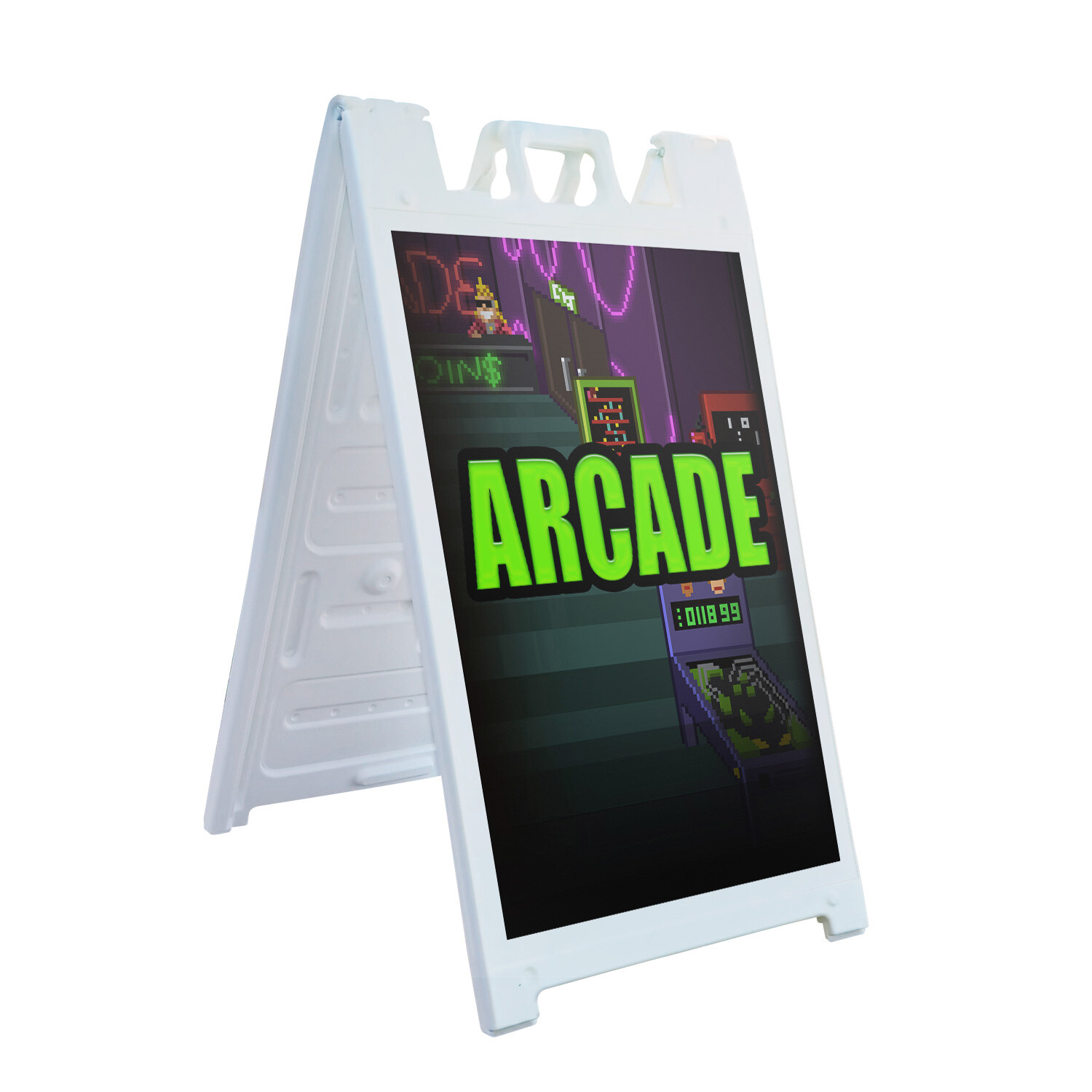 A-frame Sidewalk Arcade 24″ x 36″ Double Sided A-Frame Sidewalk Sign