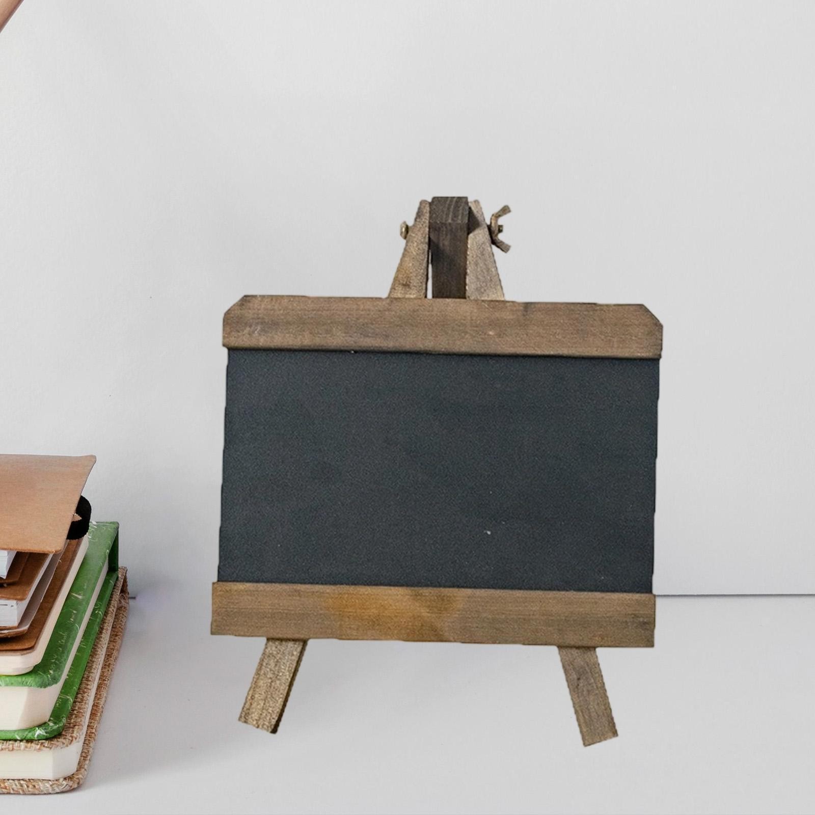Tabletop Chalkboard Sign Wooden Blackboard Multifunctional Small Chalkboard