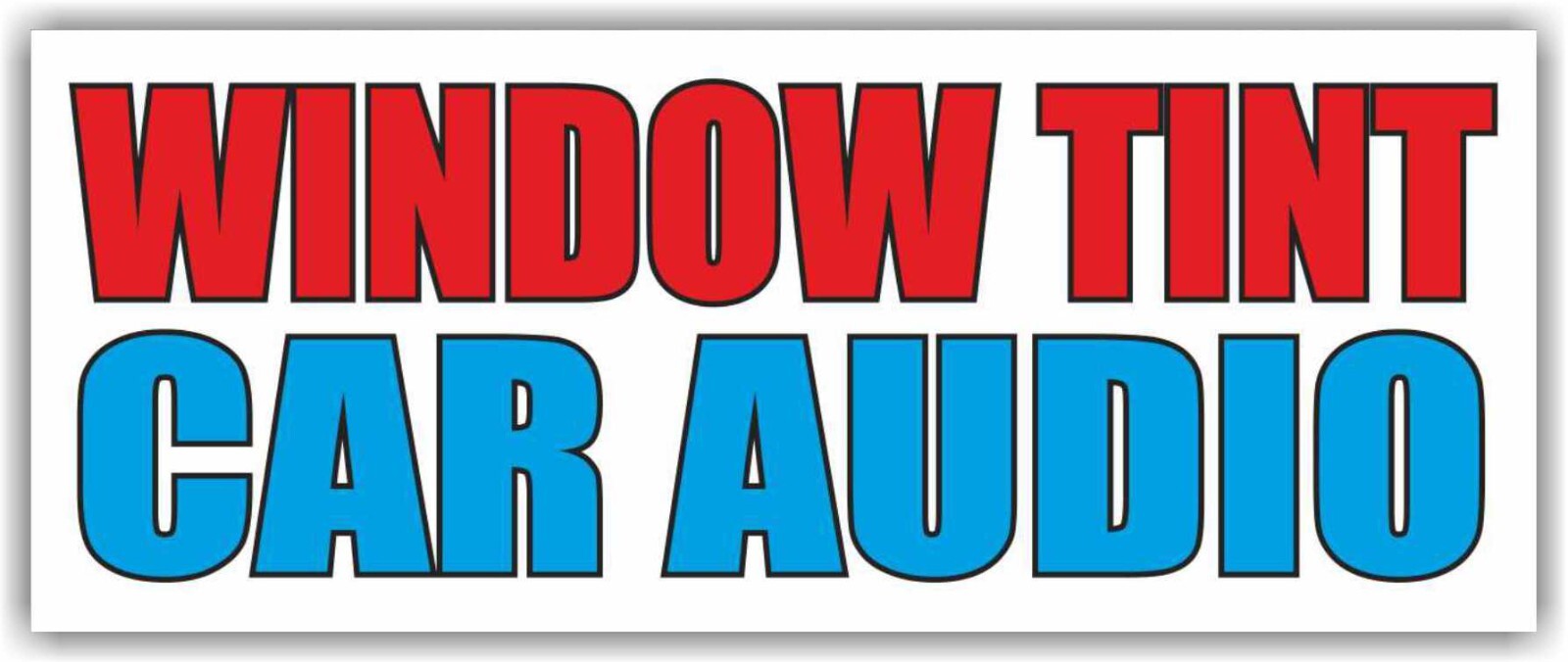 WINDOW TINT CAR AUDIO Advertising Banner Vinyl Sign Service Detailing Auto Wash