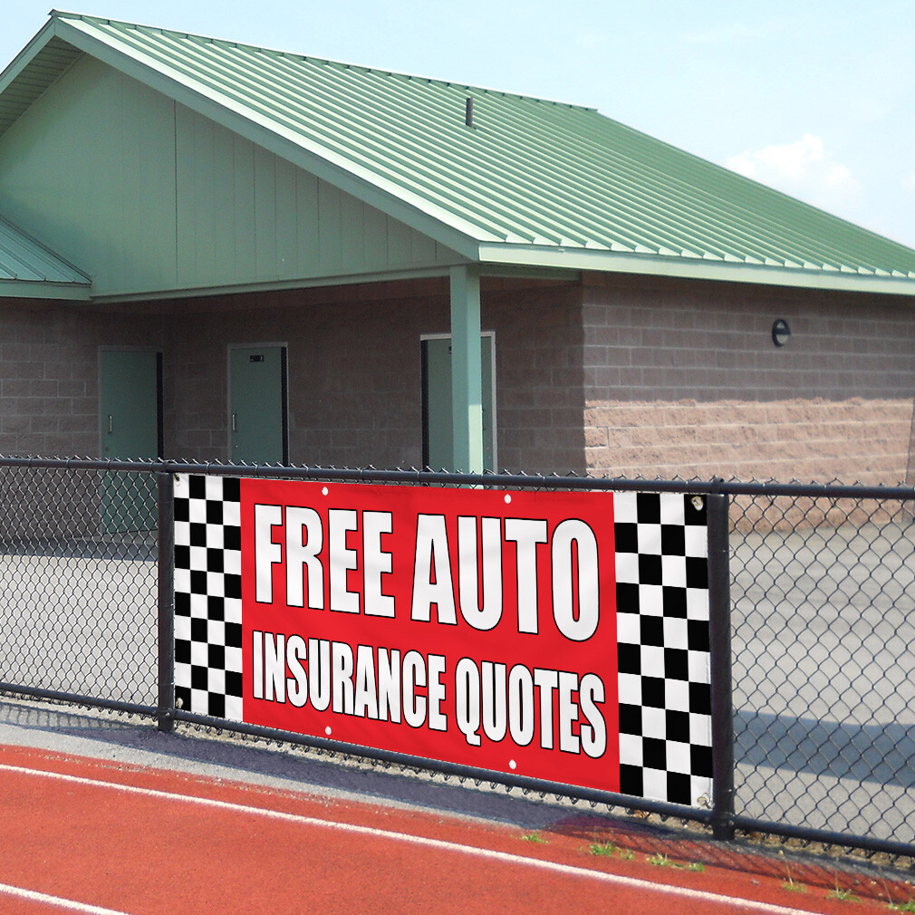 Vinyl Banner Multiple Sizes Free Auto Insurance Quotes Auto Body Shop Car A