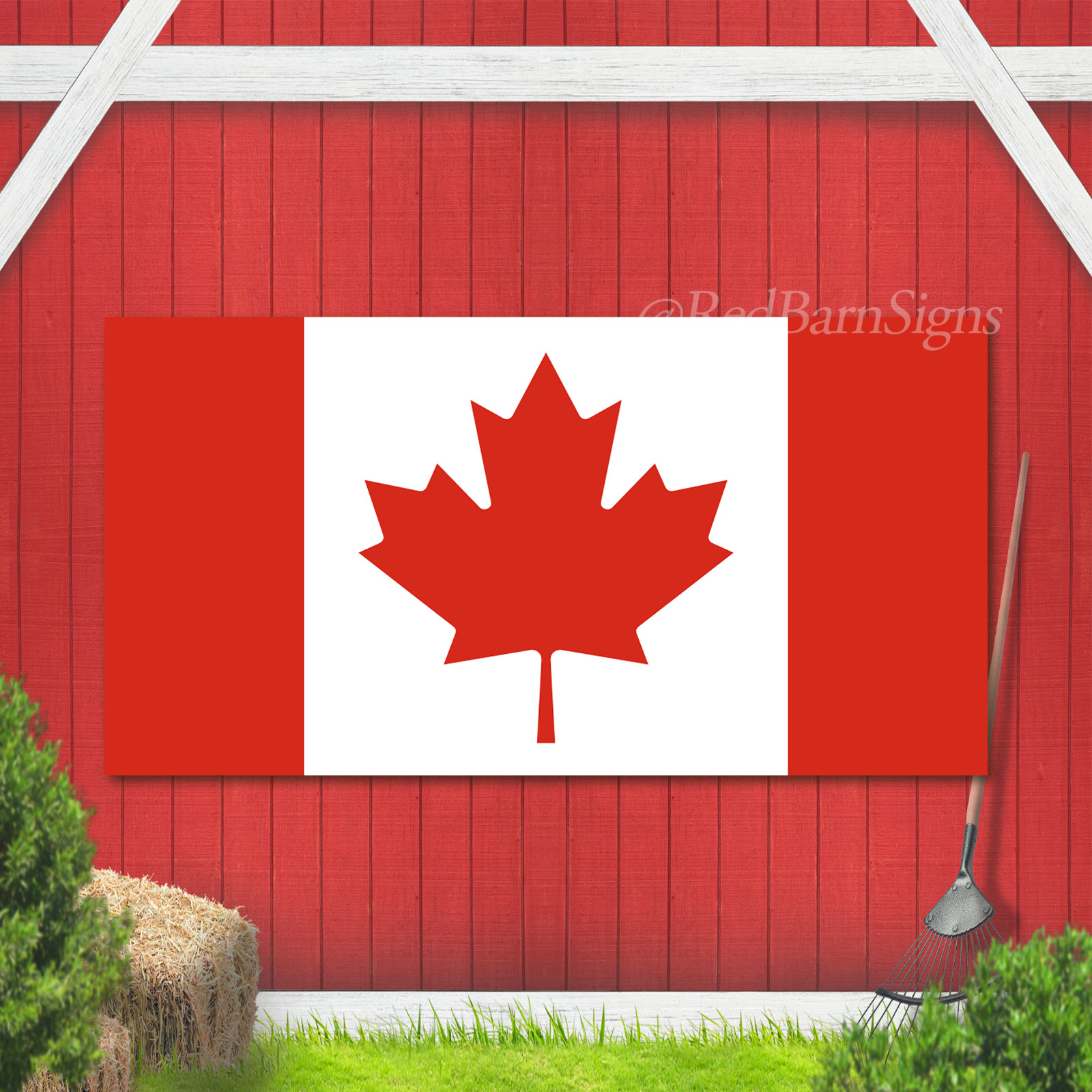 Canadian Flag Canada Maple Leaf Banner Indoor Outdoor Grommet