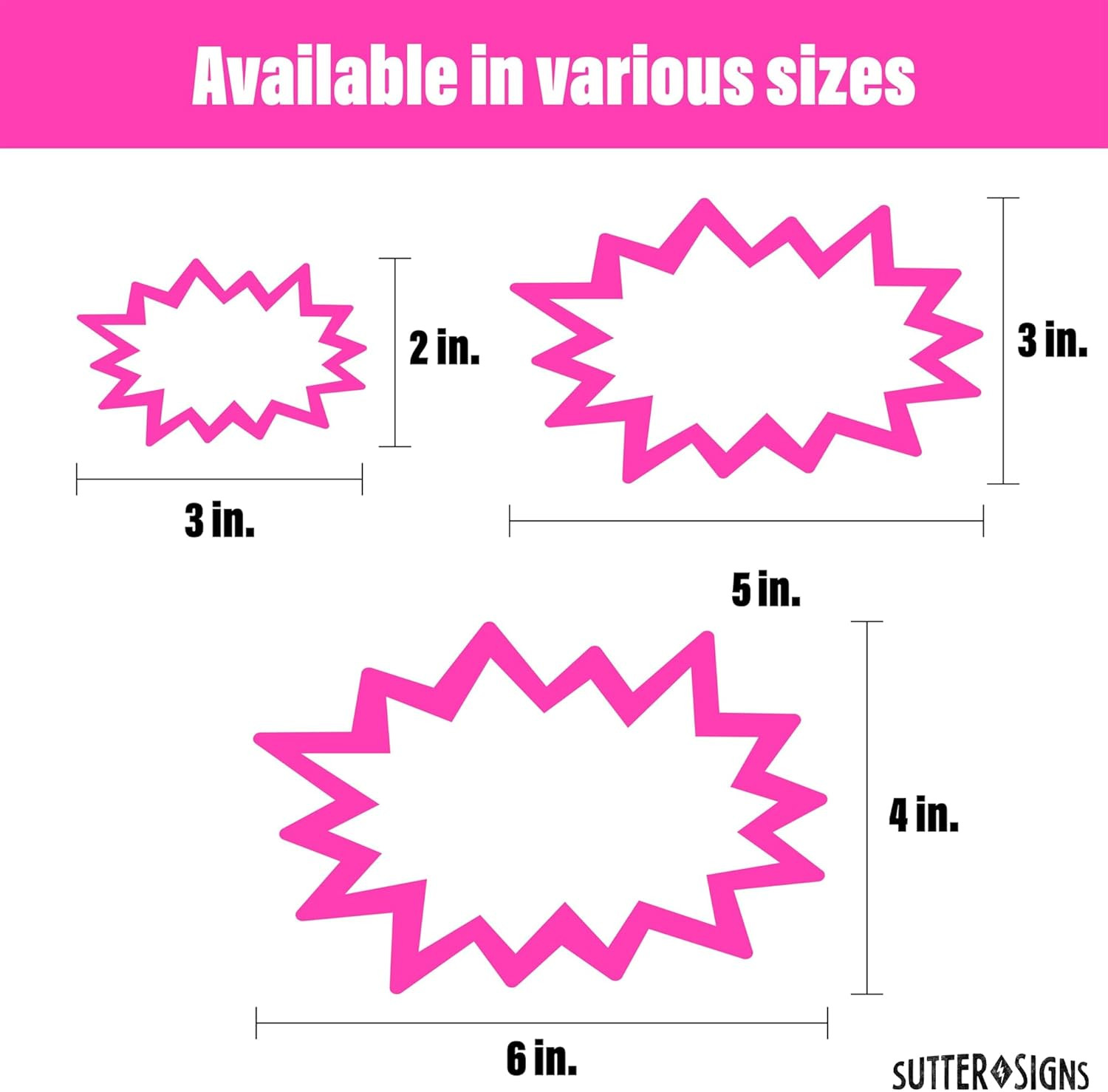 Starburst Signs with Stickers 100Pcs | Price Tags for Garage, Estate, Yard Sales