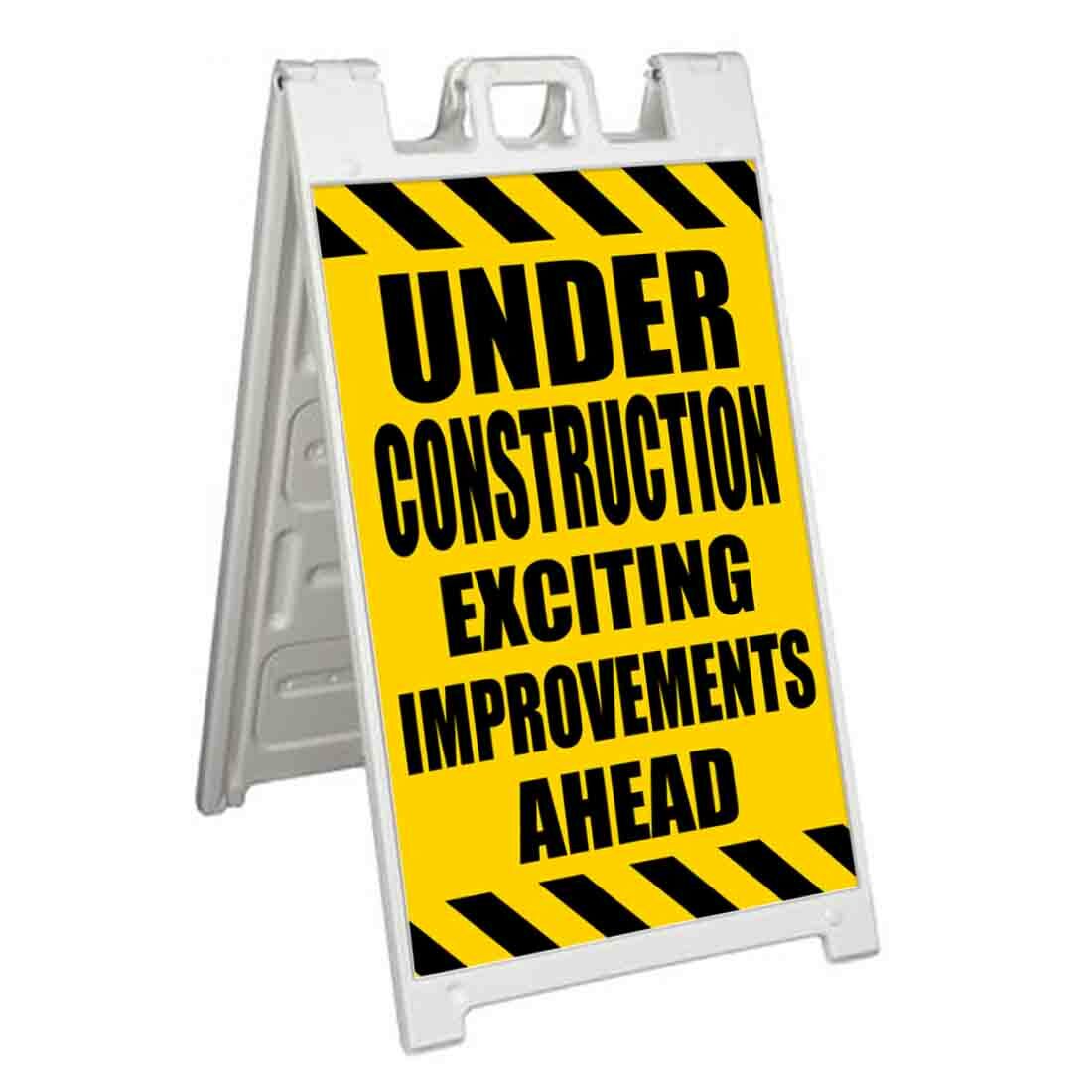 UNDER CONSTRUCTION Signicade 24×36 Aframe Sidewalk Sign Banner Decal RENOVATE