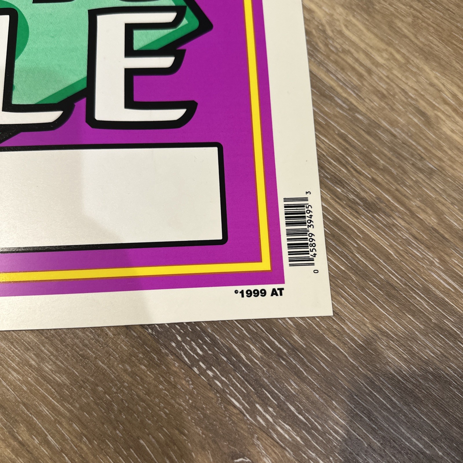 Vintage Colorful For Sale Vinyl signs