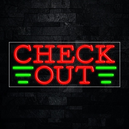 Check Out LED Neon Sign 30″L x 12″H #30765
