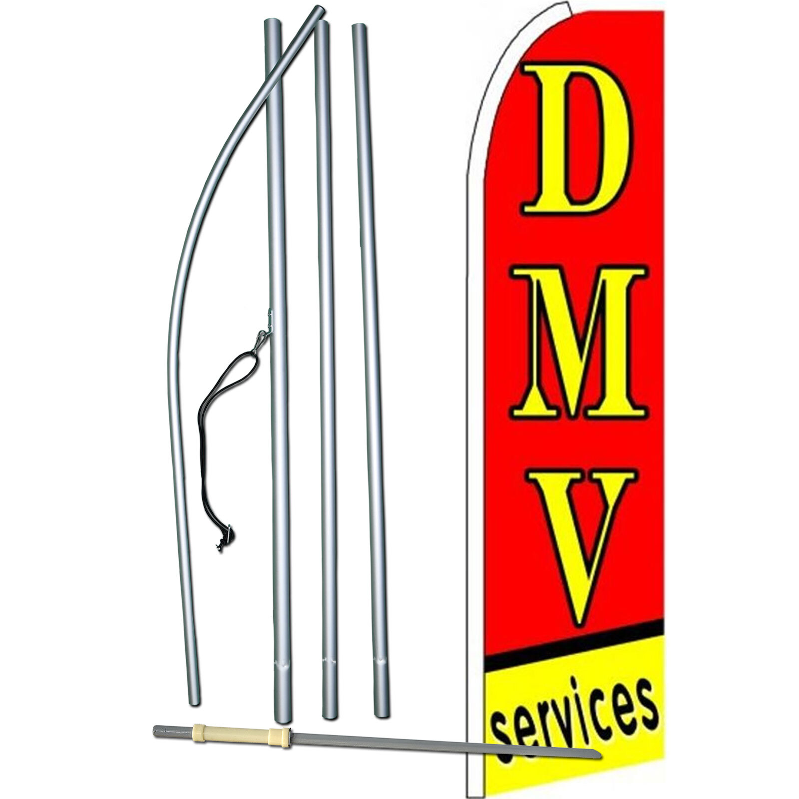 Dmv Services Complete Swooper Flag Bundle