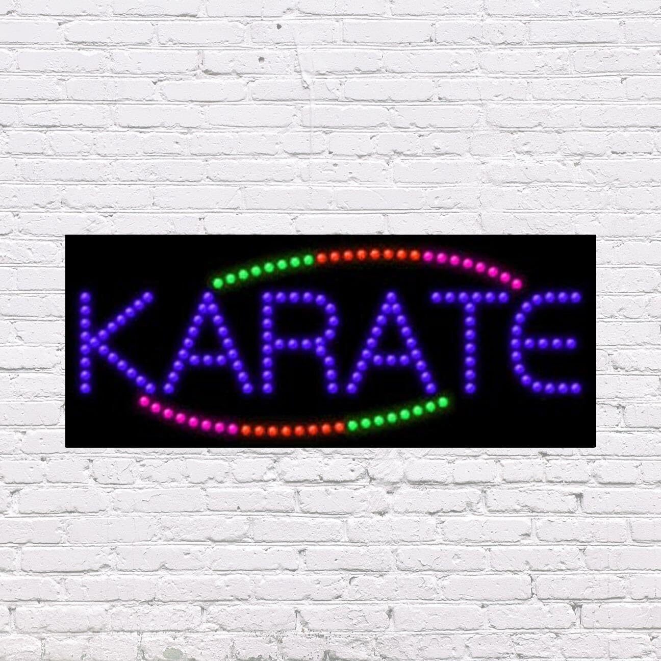 LED Karate Sign | Light Up Sign | 11″H x 27″W x 2″D