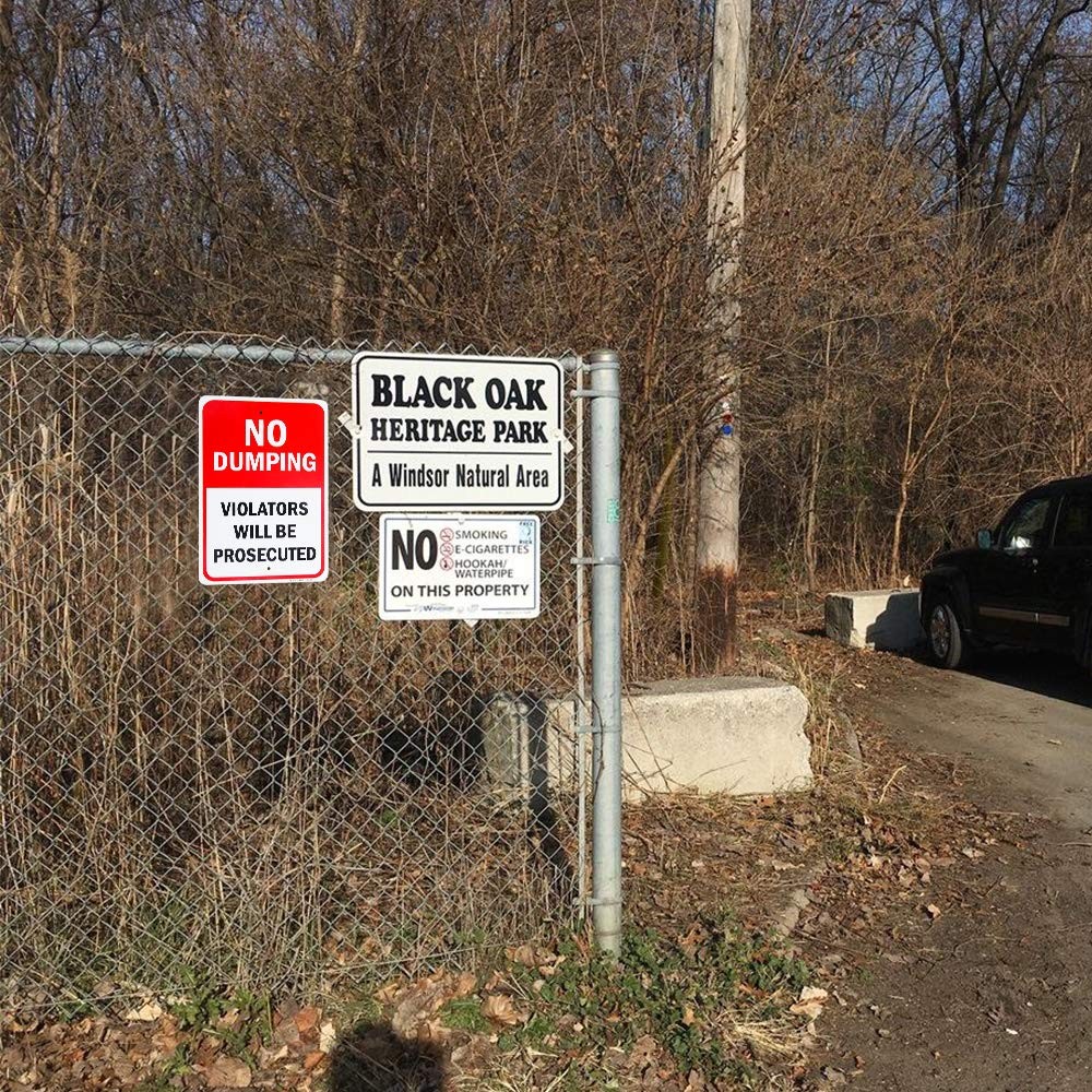 2 Pack No Dumping Violators will be Prosecuted Sign, 10″x 7″ .04″ Aluminum S…