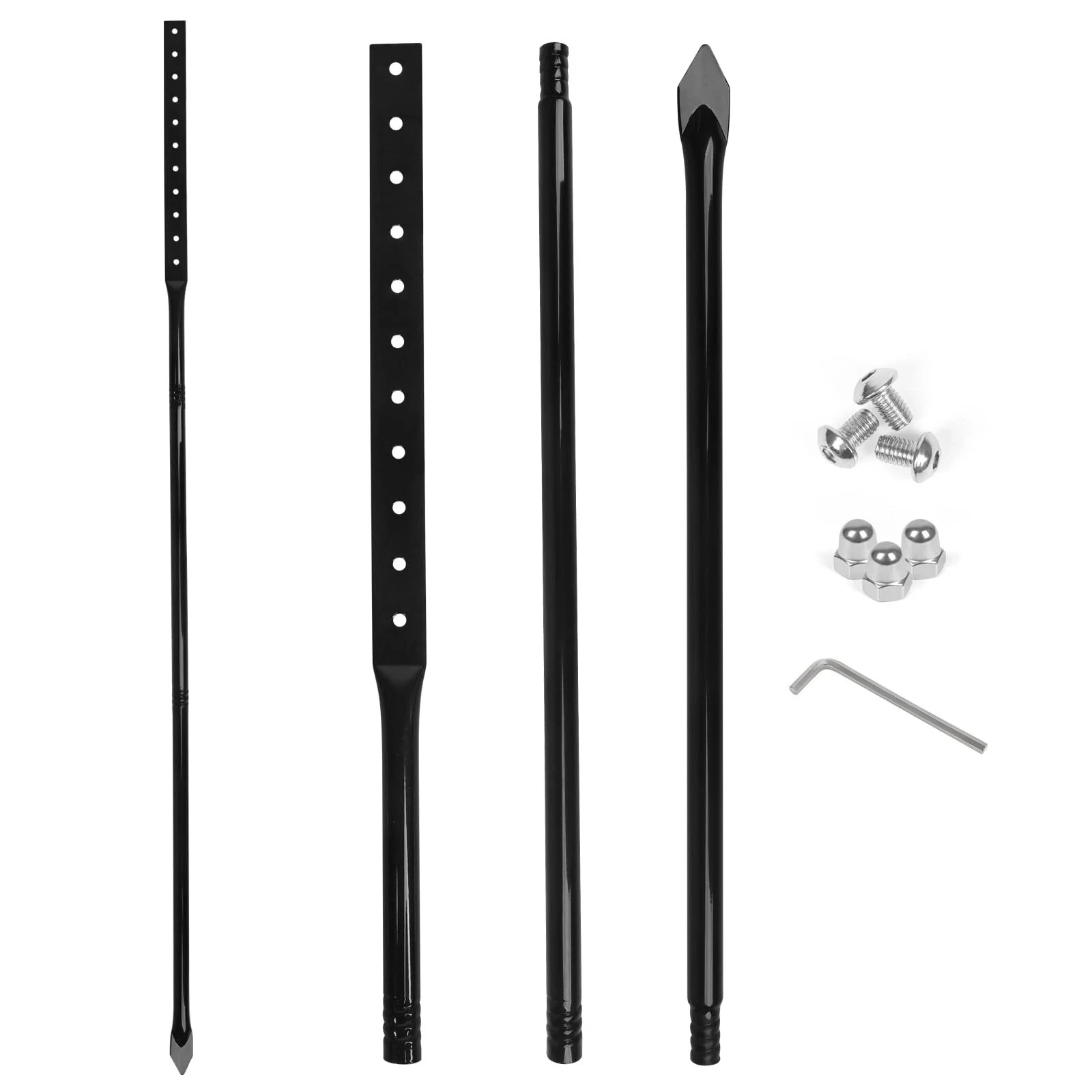 Heavy Duty Metal Thick Stake for Yard Signs, 51 Inches Long Metal Posts with …