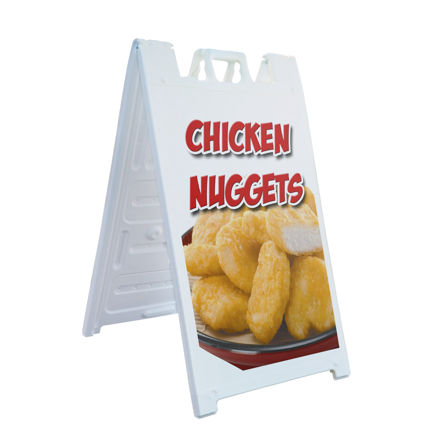 A-frame Sidewalk Chicken Nuggets 24″ x 36″ Double Sided A-Frame Sidewalk Sign