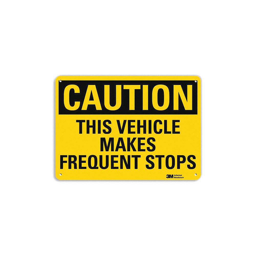 LYLE U4-1724-NP_14X10 Caution Sign,10 inx14 in,Plastic 44UK19