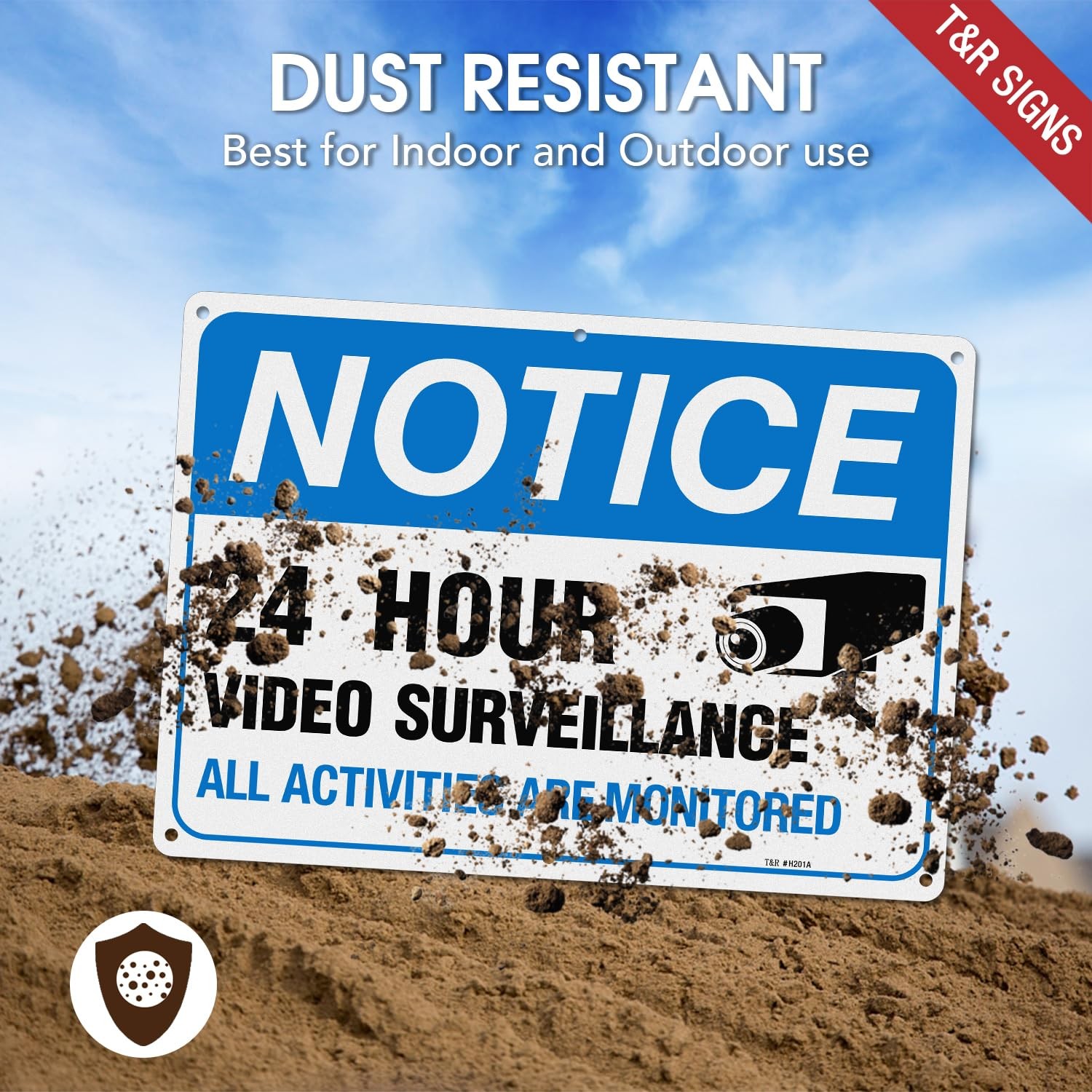 Video Surveillance Sign 10×14 Reflective Aluminum Outdoor Warning Sign