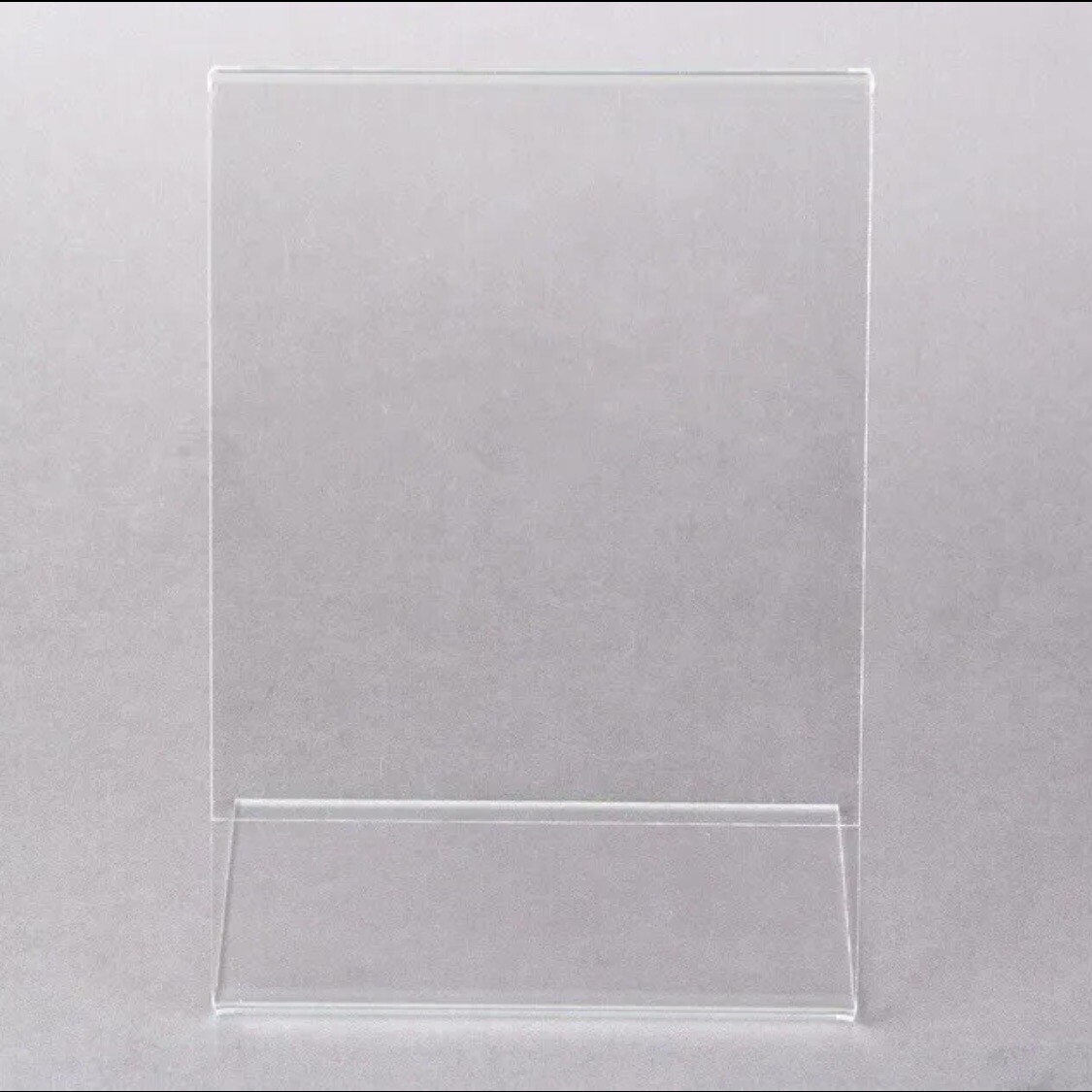 12 Photo Frames Acrylic Easel Vertical Slanted Plastic Table Sign Stand USA 5×7