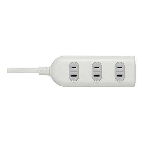 BUFFALO 2-pin power strip 4 outlets standard 3m white BSTAPST2430WHfrom JP