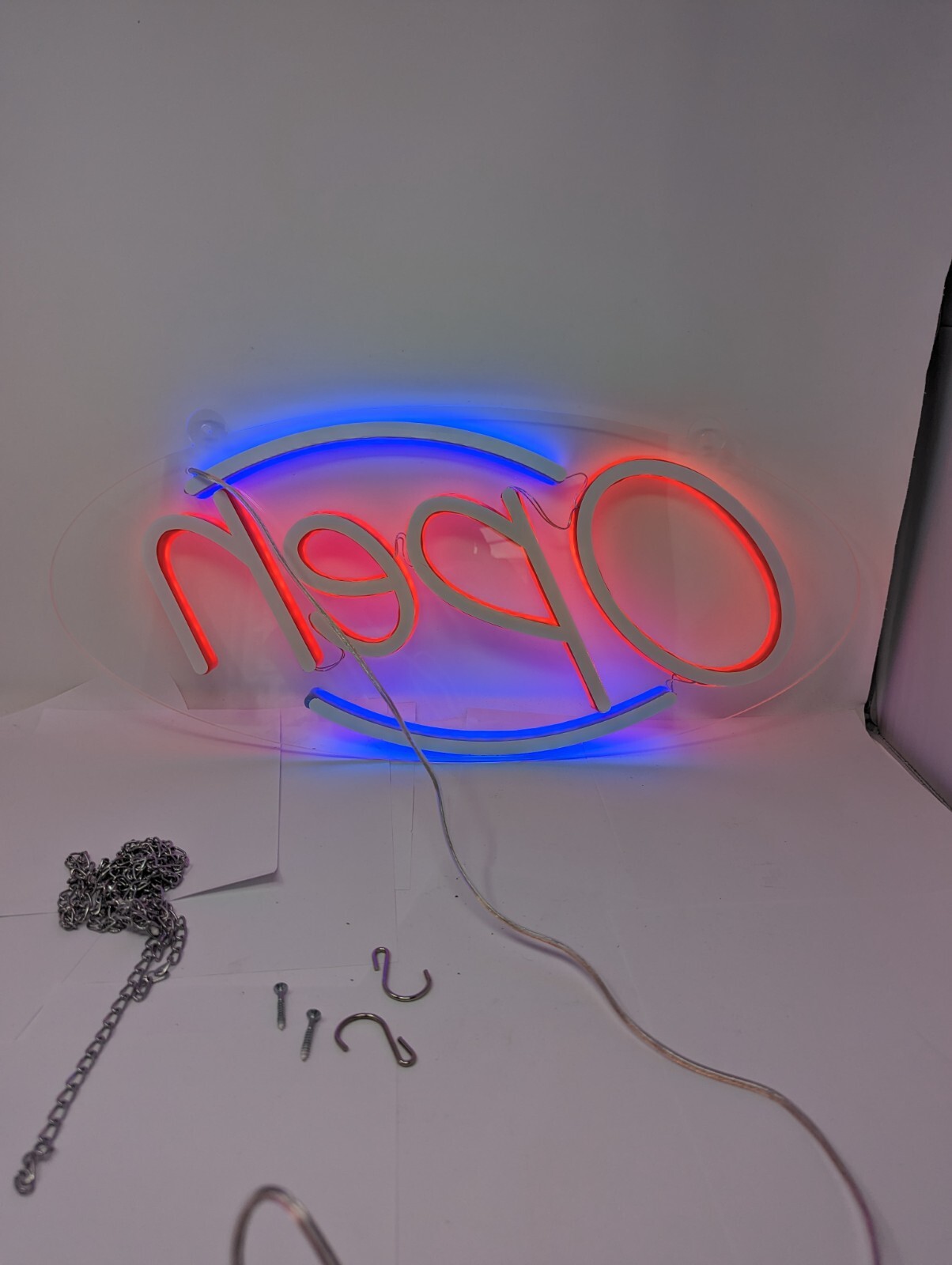 OPEN SIGN 22” Electric LED Lighted OPEN Sign Ultra-Bright Hillman