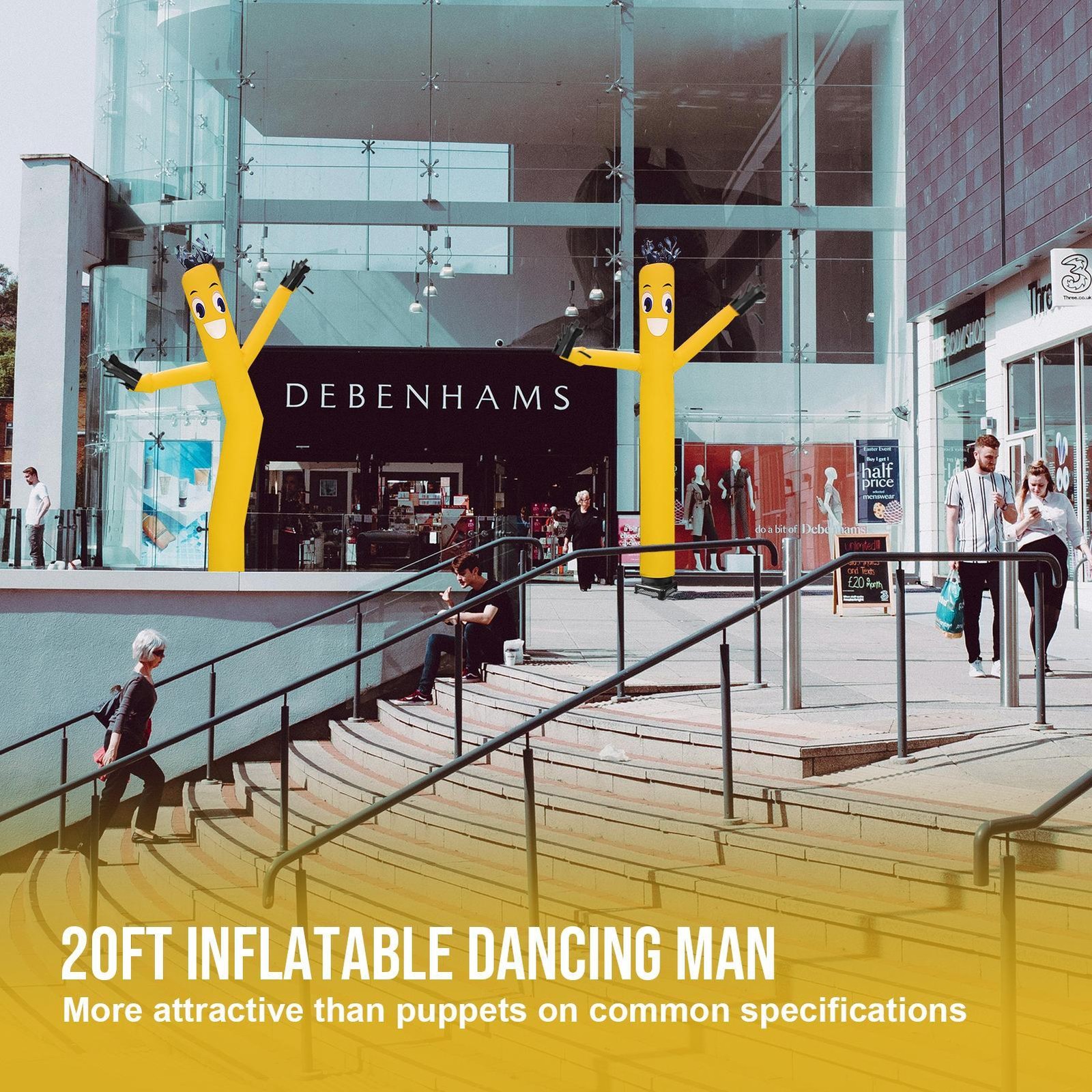 20FT Inflatable Puppet Dancer with 1 HP Blower – Complete Set for Events