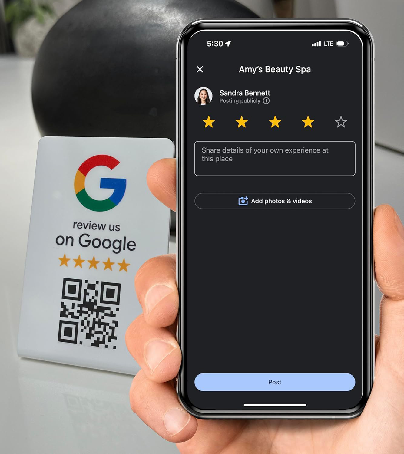 Google Review QR Code Sign – Easy Setup for All Businesses, ProsperQR