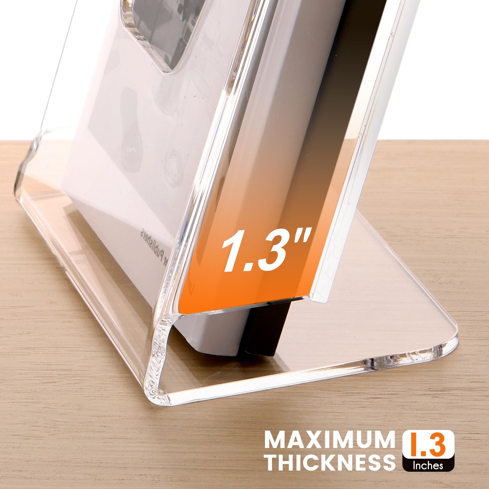 HeZone Acrylic Brochure Holder 8.5X11Inch , Clear Flyer 8.5″ x 11″,