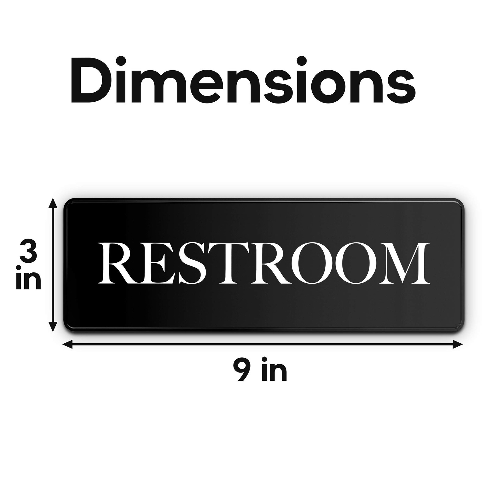 Restroom Sign – Ideal Bathroom Signs for the Office, Business or Home – 1 Pac…
