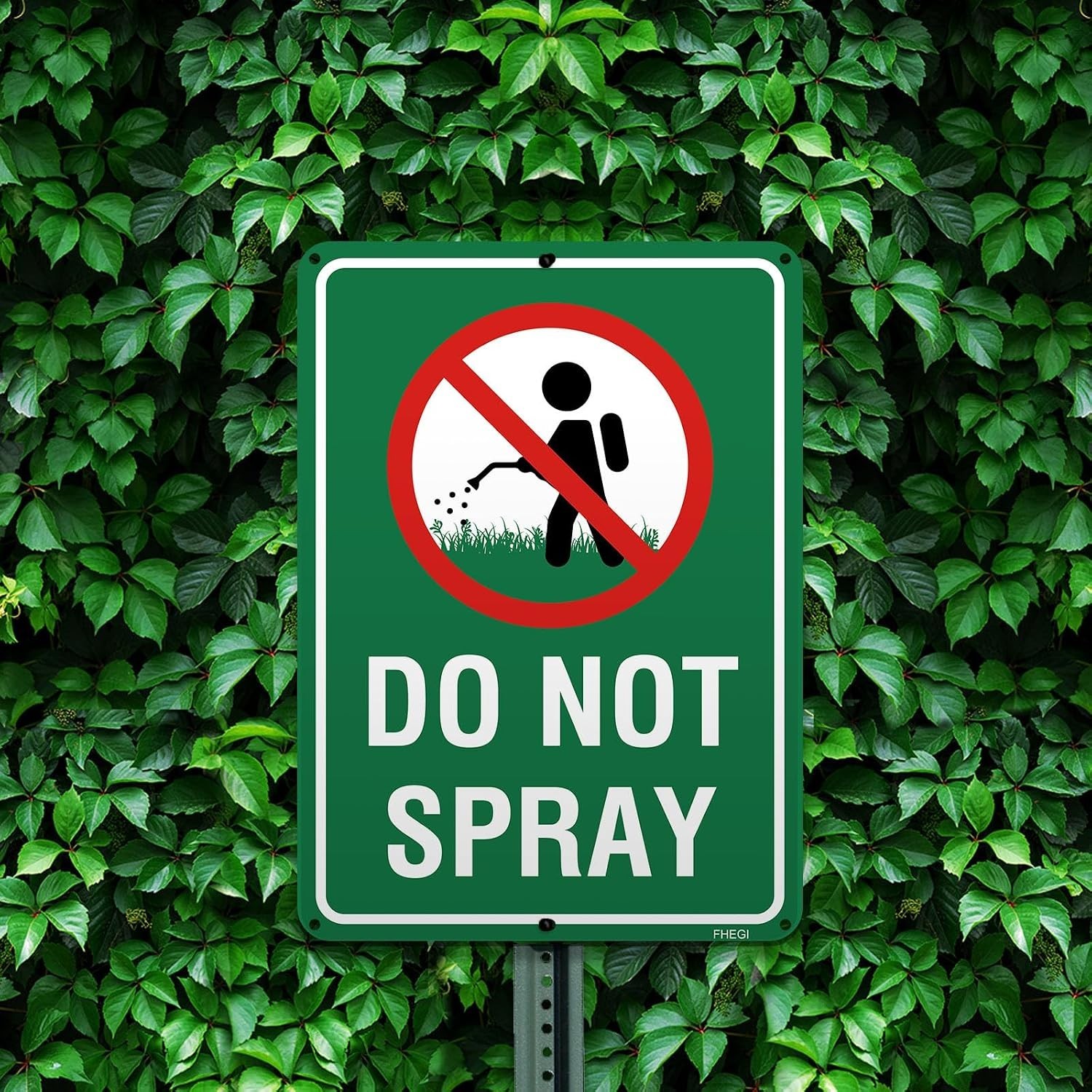 2PC Do Not Spray Signs🌟10″x7″ No Spray Pesticide Sign🌟Reflective Rust 🌟🌟🌟