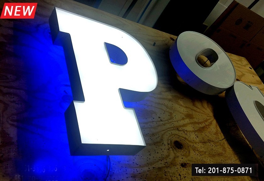Custom Channel Letters Led Front-Lit and Back-Lit 24 Inches – Read Description