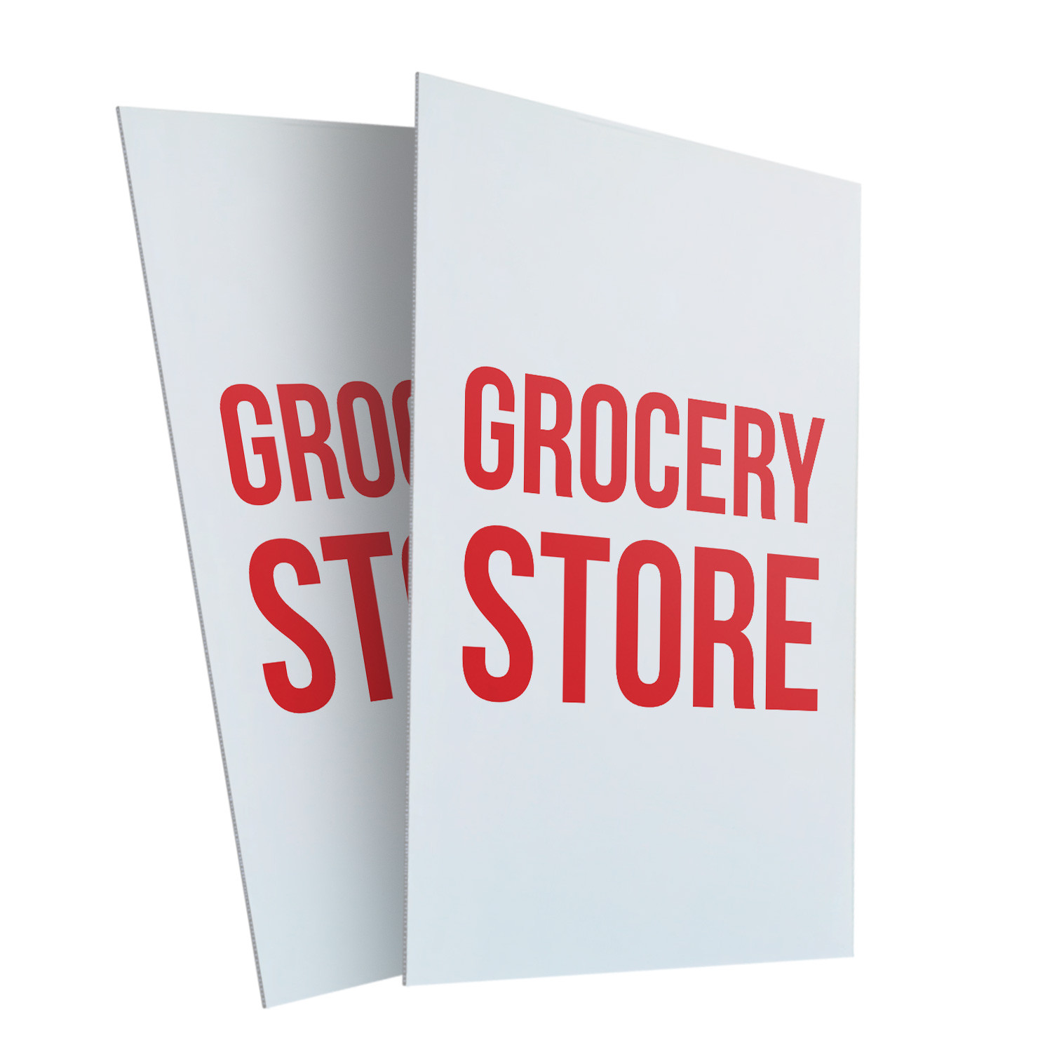 Grocery Store Heavy Duty A-Frame Sidewalk Sign Fresh Produce Household
