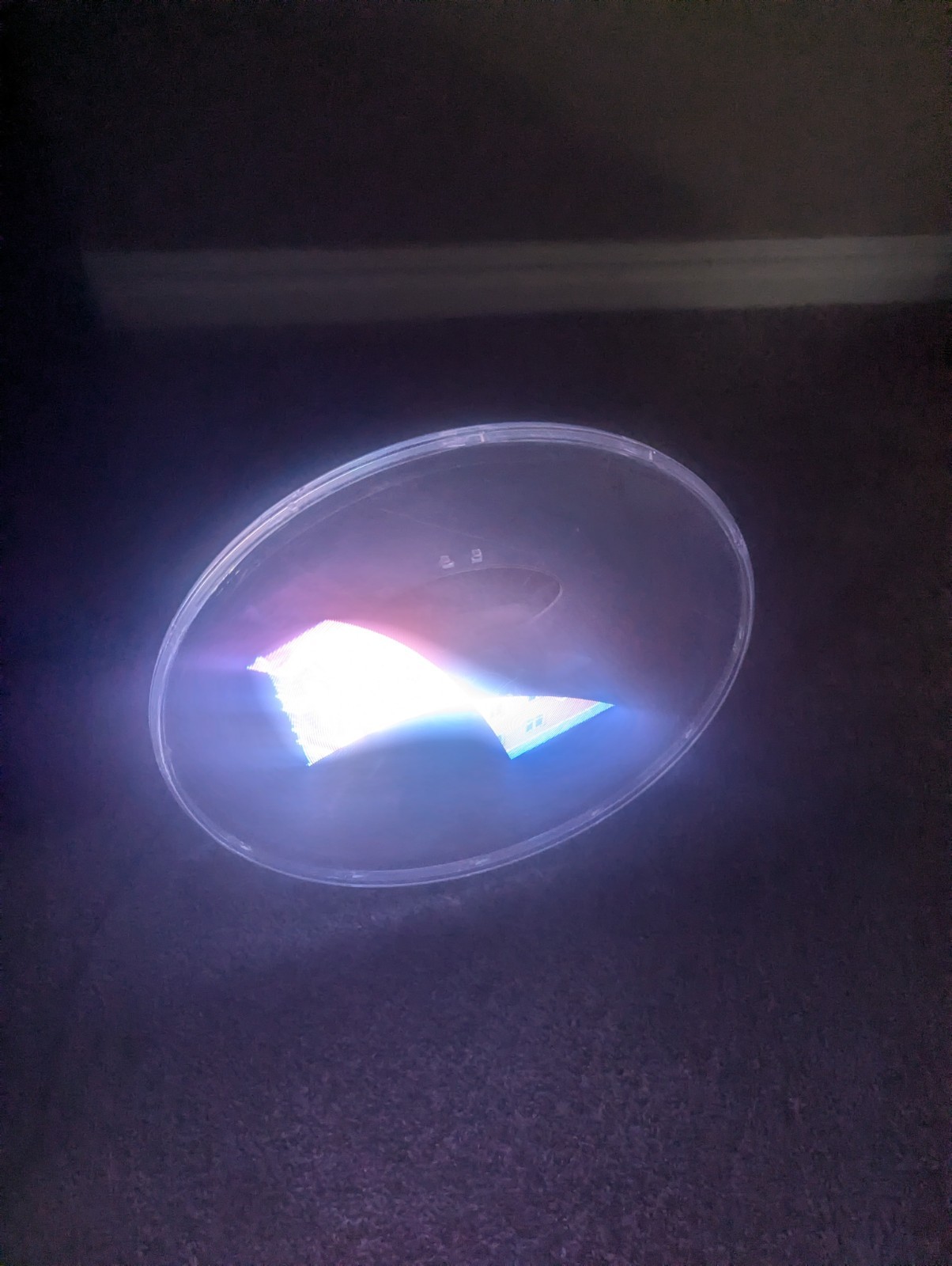 3D LED Holographic Fan Hologram Fan Projector with Cover About 12 Inches