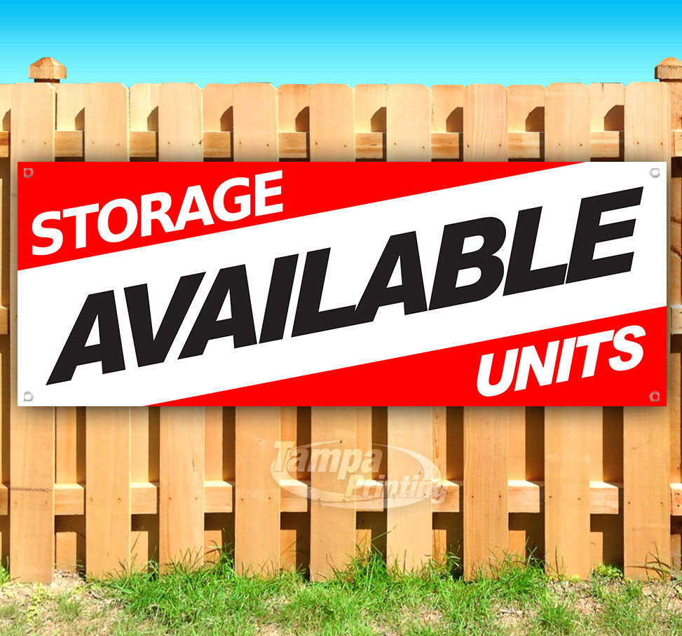 STORAGE UNITS AVAILABLE Advertising Vinyl Banner Flag Sign Many Sizes USA