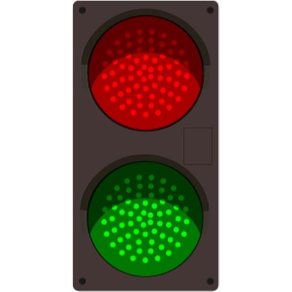 Signal-Tech 51592 TCILV-RG/12-24VDC LED Traffic Controller Vertical, Red-Green
