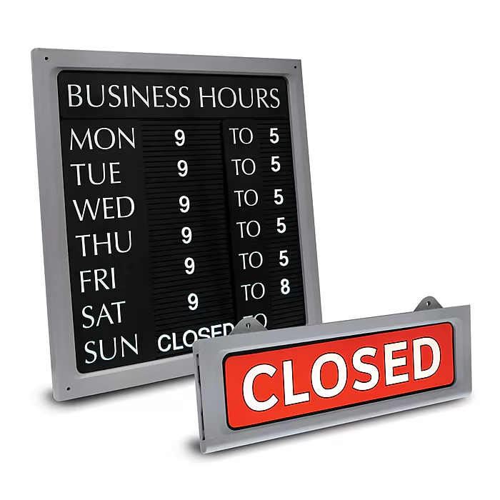 COSCO Custom Message Sign with Letters, Numbers and Characters, 15.6″ x 20.9″