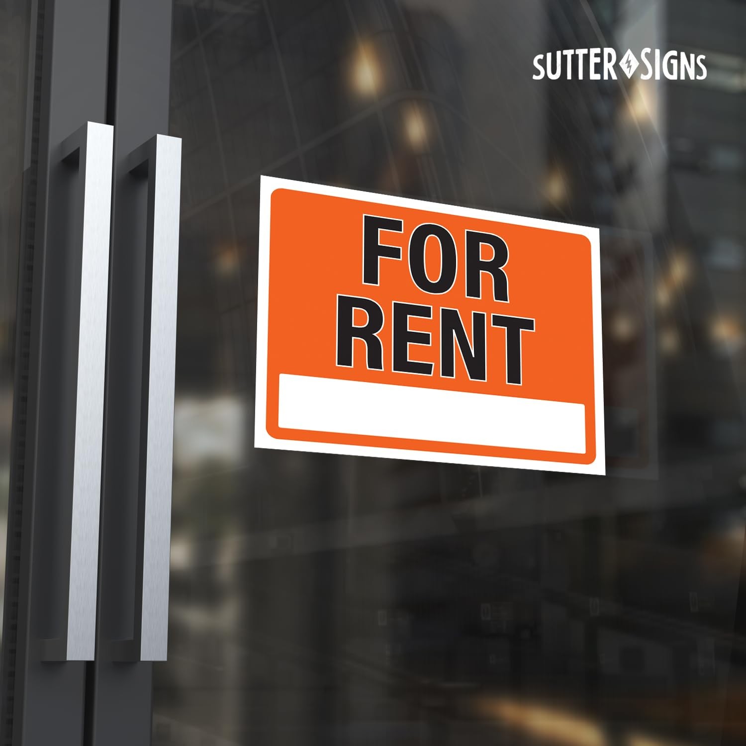 For Rent Sign 14×11 (Pack of 2) | Plastic Sign for Home, Office, Rental, Commerc