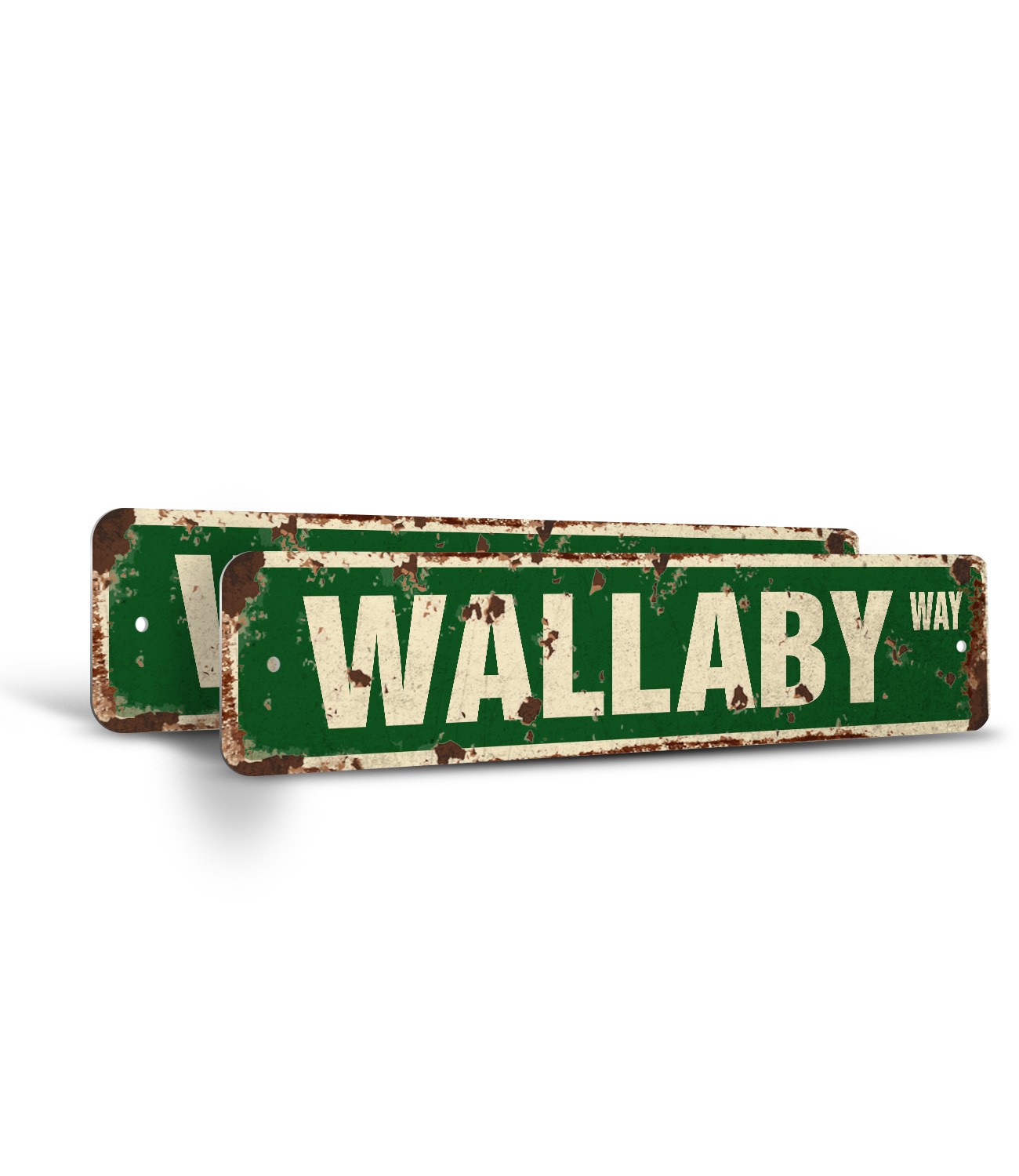 WALLABY Vintage Style Street Sign wallabies Australia joeys Australian Outdoor