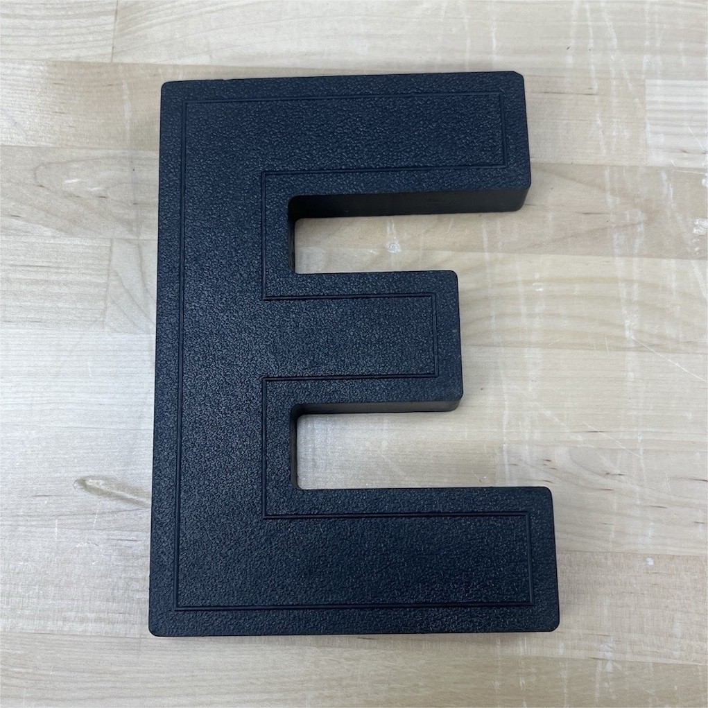 Wagner Sign Group Inc. 6″ Slotted Black Plastic Exterior Sign Letters