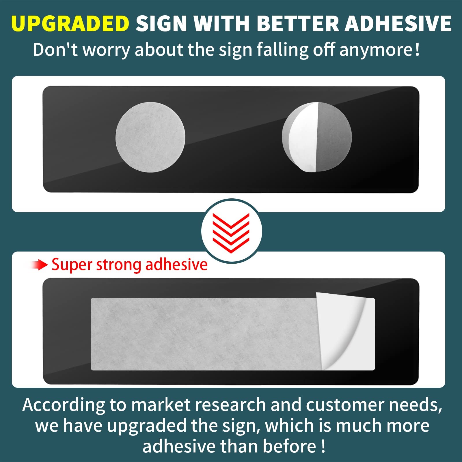 No Soliciting Sign for House — Keep Solicitors Away, with Strong Adhesive Tap…