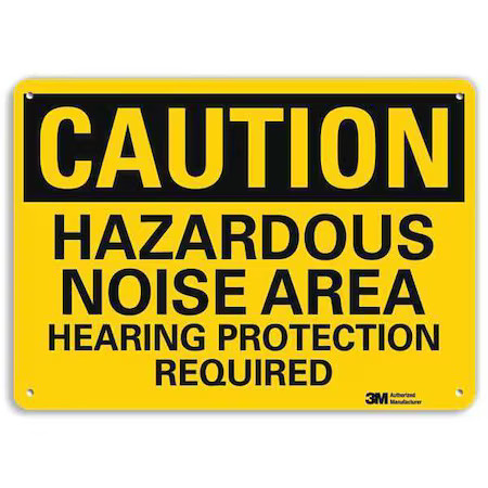 Lyle U4-1375-Ra_10X7 Safety Sign, 7 In Height, 10 In Width, Aluminum, Vertical