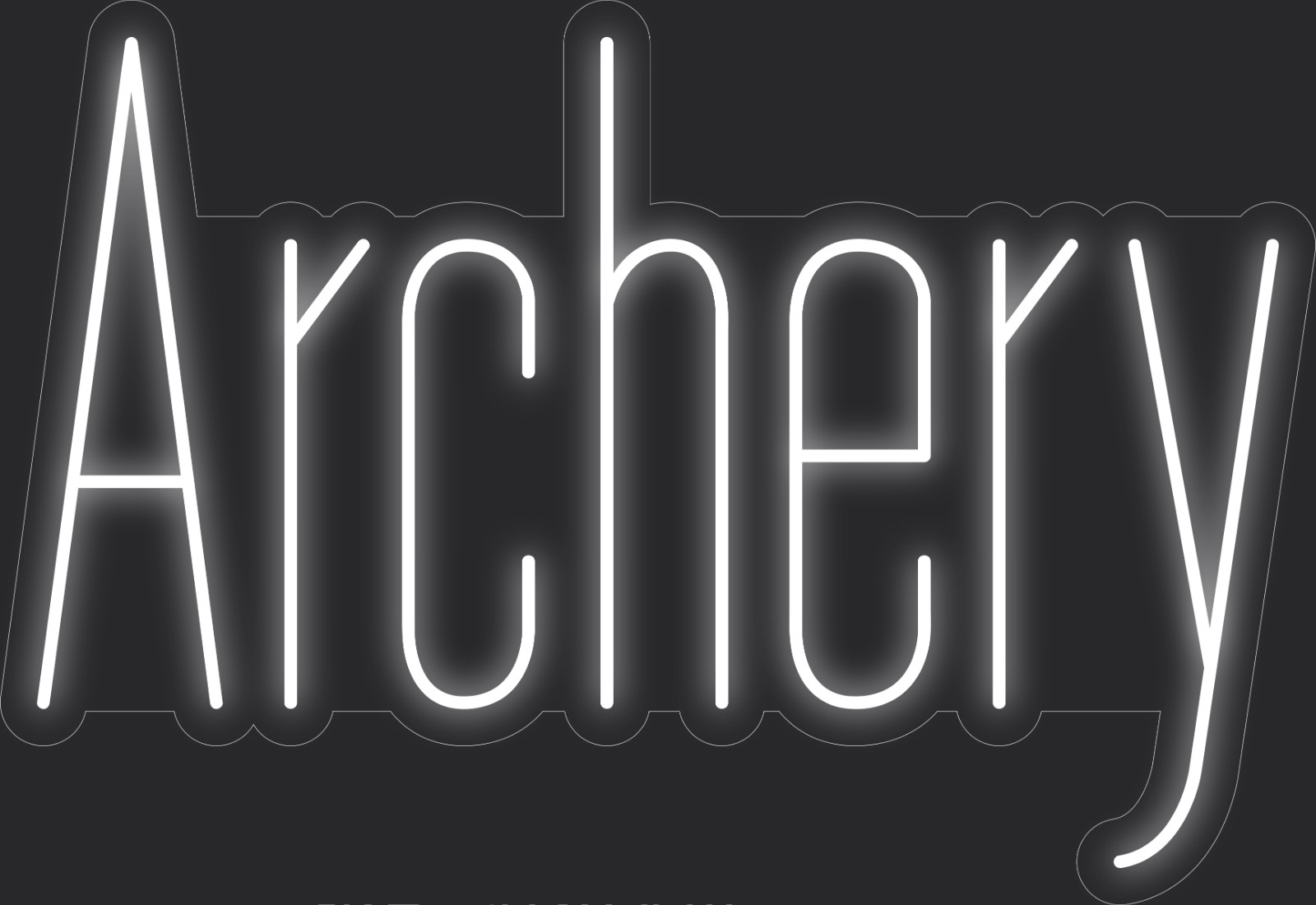 Archery Neon LED Sign Business Wall Decor Lighted Store Sign 36 x 25 in.