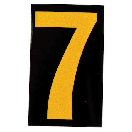 Brady 5890-7 Numberlabel, 1-7/8Inh, 1-3/8Inw, Pk25