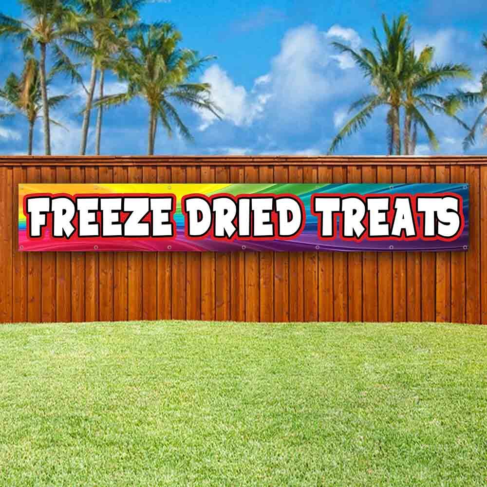 FREEZE DRIED TREAT XXL Banner Advertising Vinyl Flag Sign Many Sizes LARGE SIZES