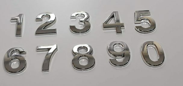 Apartment Number 5C Sign/Mailbox Number Sign, (Silver,3D,…–REF24-1027