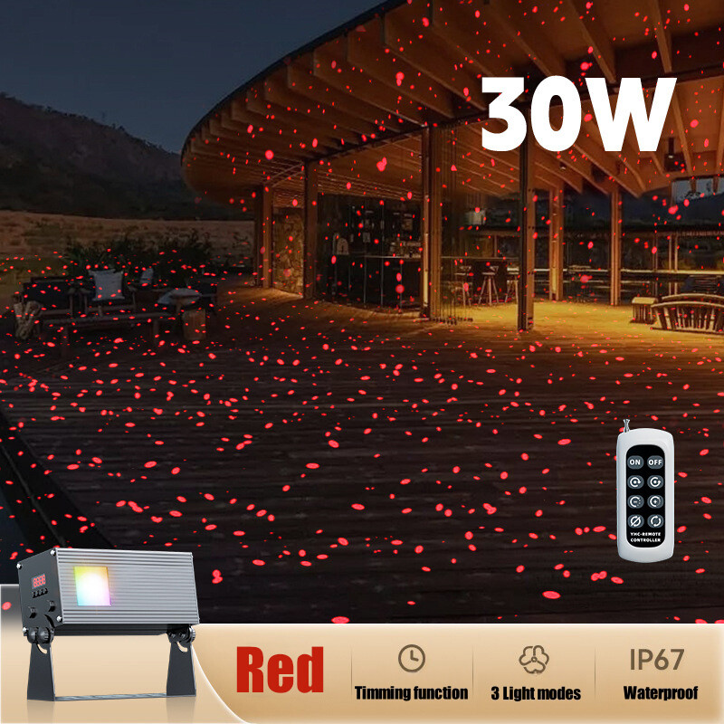 10W-30W Red LED Laser Projection Lights For Club Dynamic Firefly Atmosphere Lamp