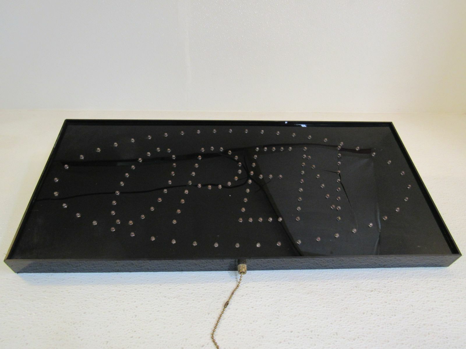 Standard Lite Up OPEN Sign Black Neon Rainbow Light Plastic