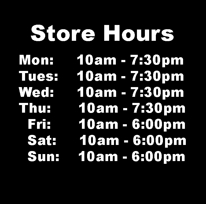 Business Custom Window Door Glass Store Hours Vinyl Decal Sign Sticker