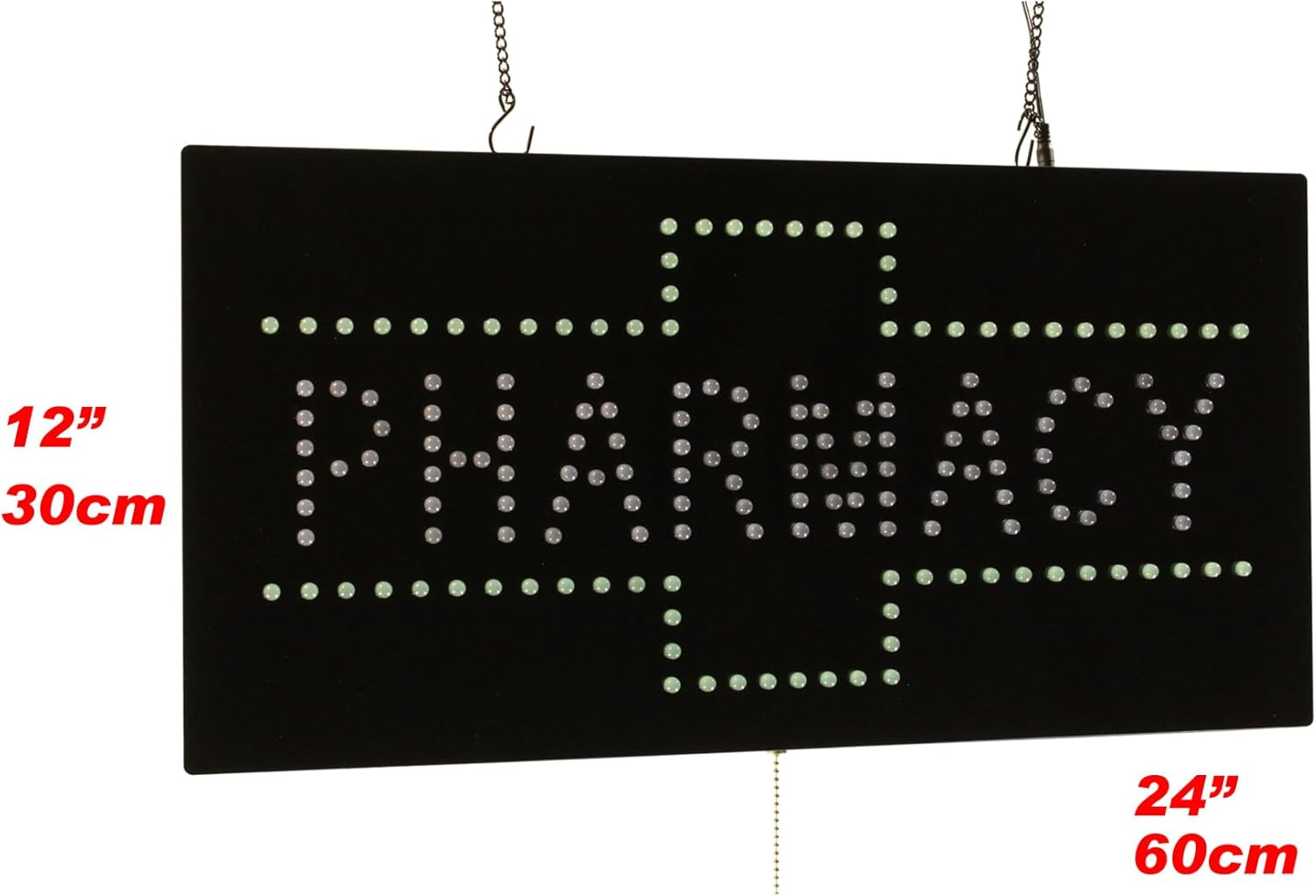 LED Pharmacy Sign – 24″x12″ Neon Fluorescent Display for Grand Opening