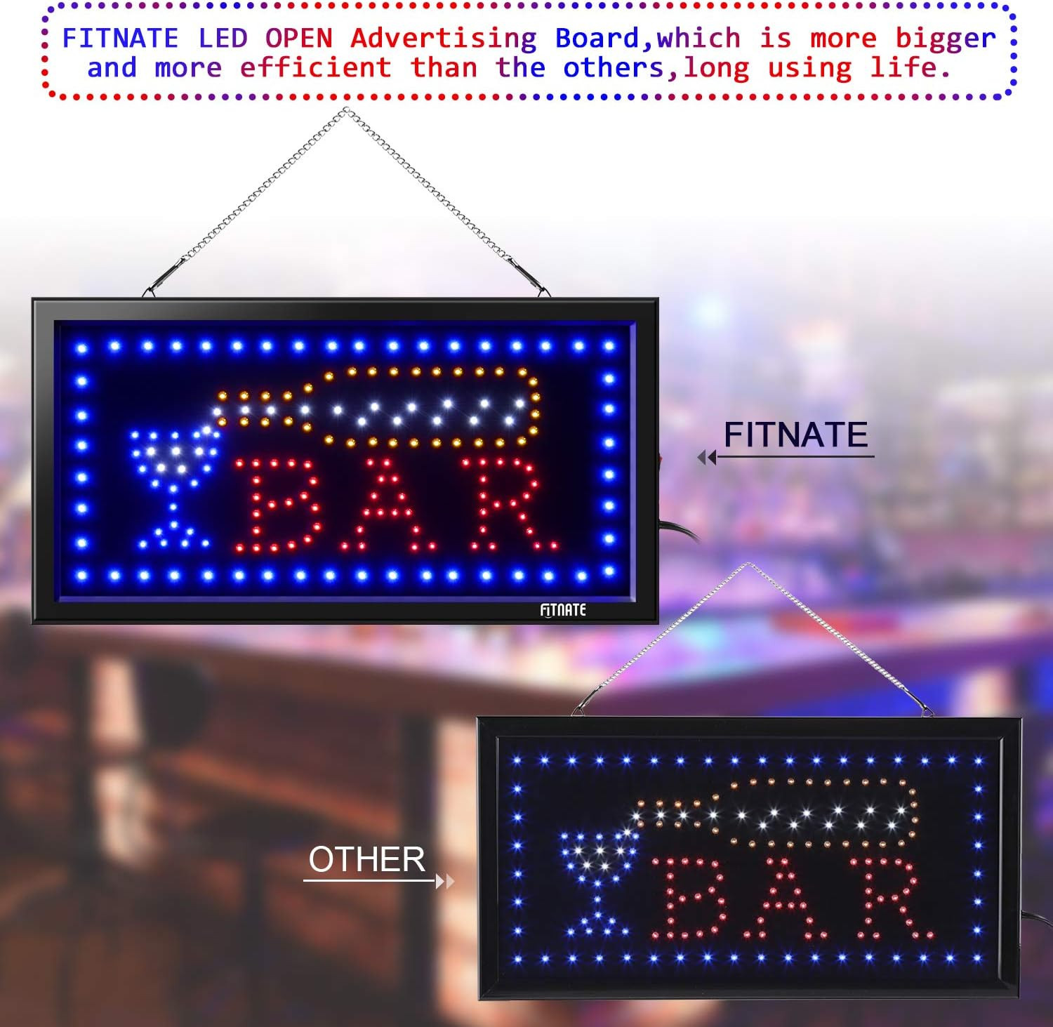 LED Open Sign,Business Bar Sign Advertisement Board Electric Display Sign,With R