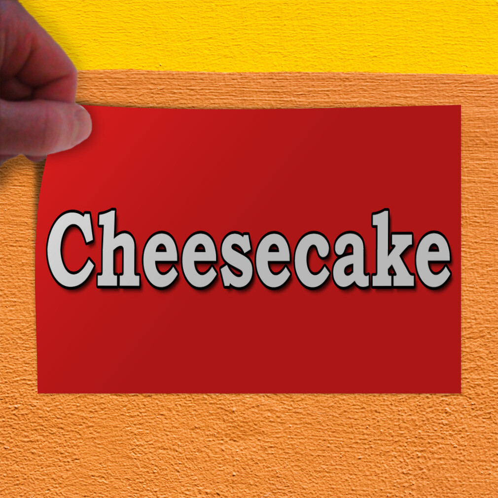 Decal Stickers Cheesecake Food Fair Restaurant Vinyl Store Sign Label