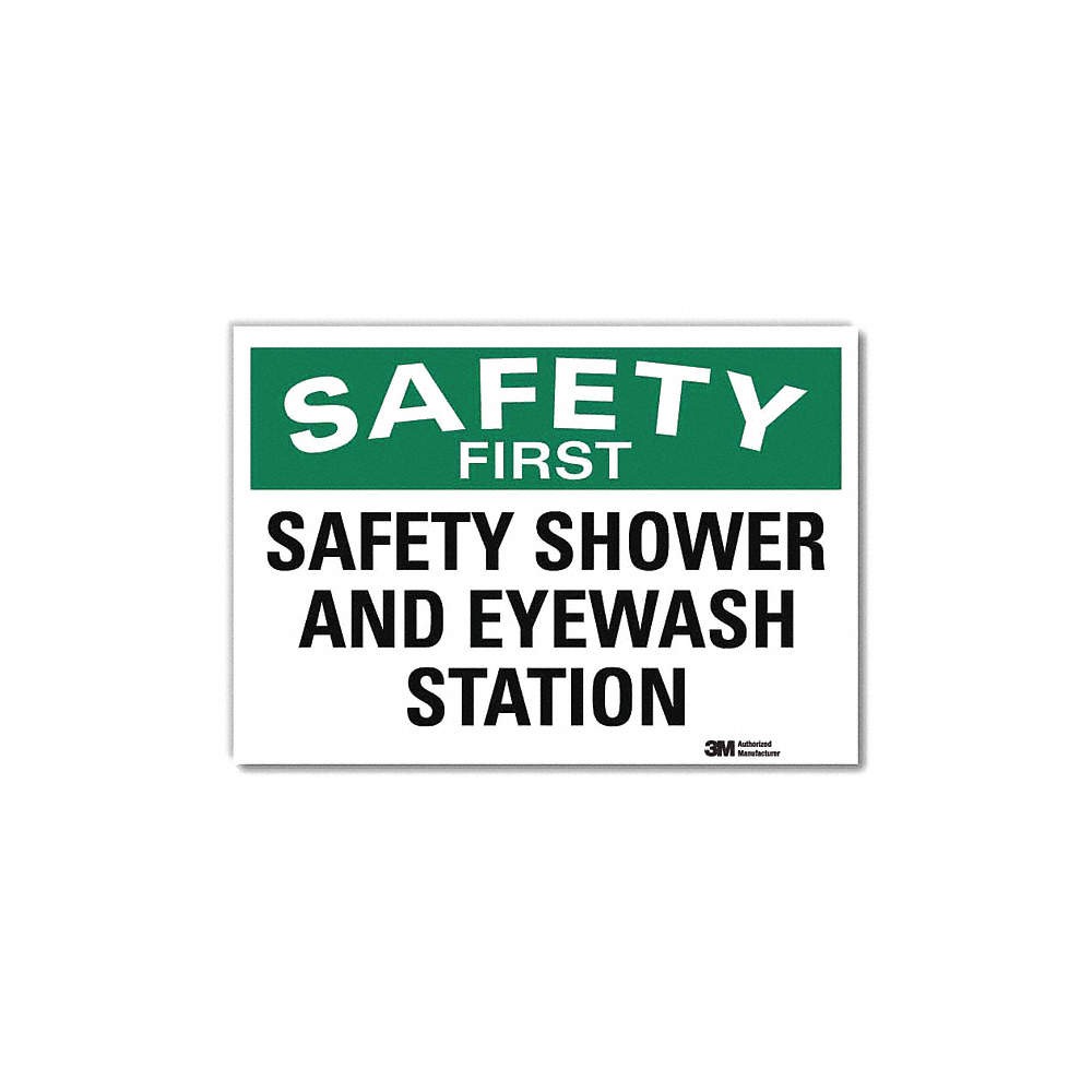 LYLE U7-1245-RD_10X7 Safety Decal,7x10in,Reflective Sheeting 34RL73